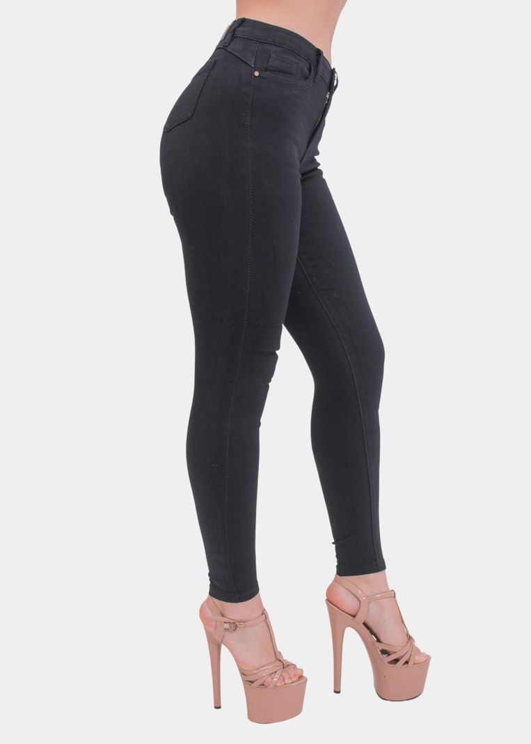 Jeans Skinny Negro Elasticado Push Up-2