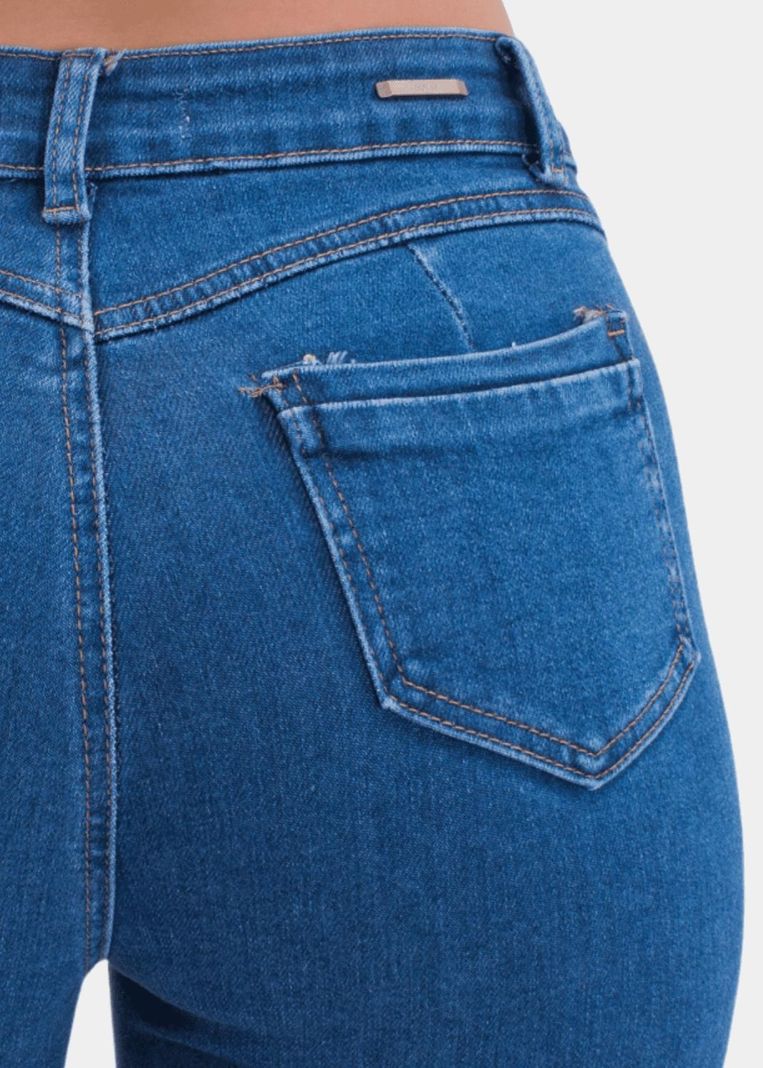 Jeans Skinny Azul Elasticado Push Up-4