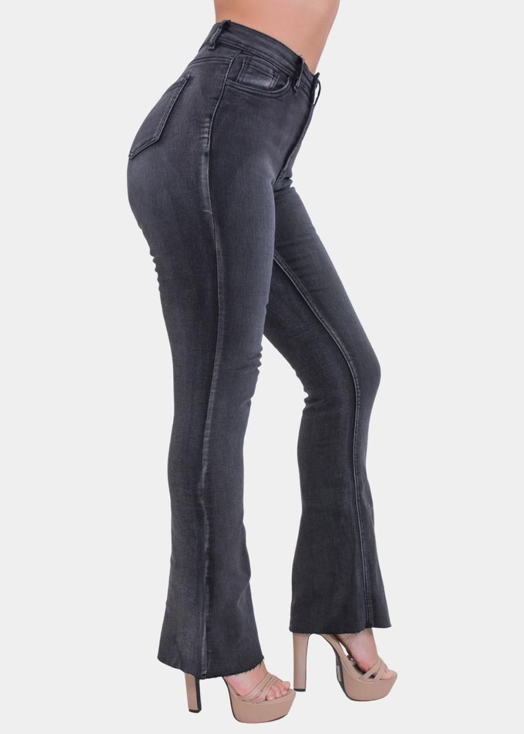 Jeans Flare Gris-1