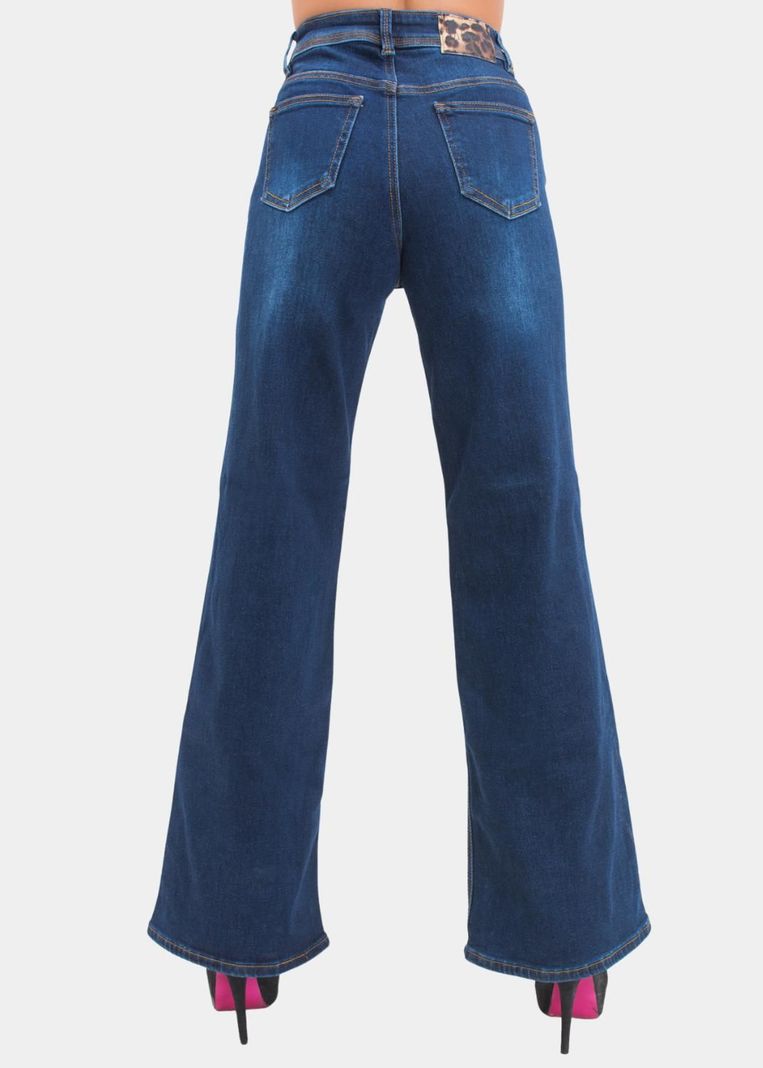 Jeans Wide Leg Azul Marino Elasticado-2