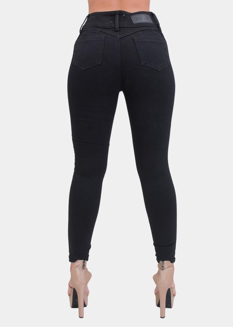 Jeans Skinny Negro Push Up-2