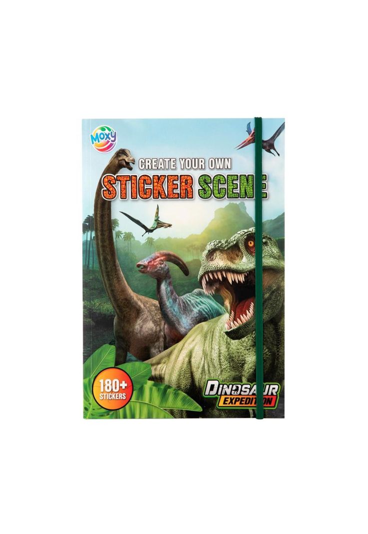 Crea tu Propia Escena de Stickers Dinosaurio Dinosaur Expedition Verde 3 Anos