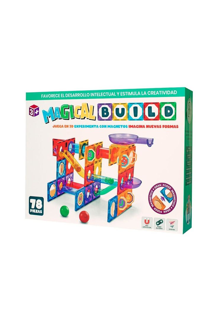 Juego Magnético Magical Build 78 Piezas Magical Magnets-0