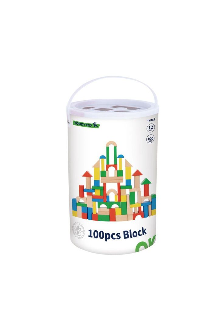 Bloques de Madera 100 Piezas Tooky Toy-2