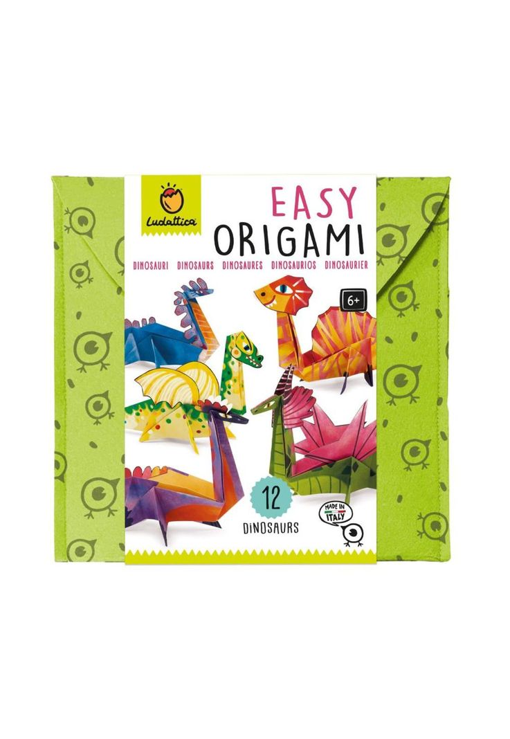Origami Fácil 12 Dinosaurios Ludattica-0