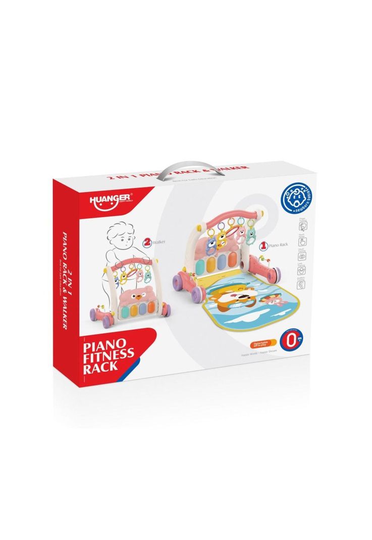 Gimnasio y Andador Infantil Rosado - Huanger