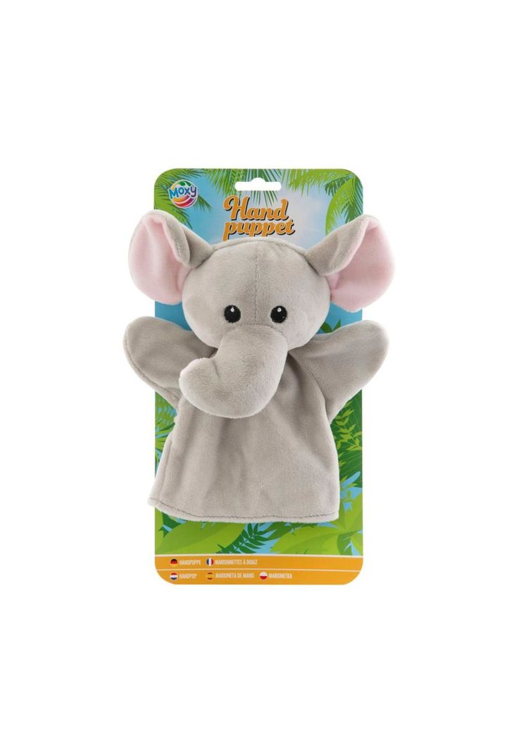 Mi Primer Titere de Mano Elefante Moxy Gris 2 Anos