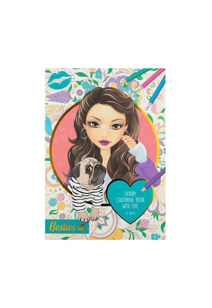 Libro para Pintar de Lujo Besties Blanco 3 Anos
