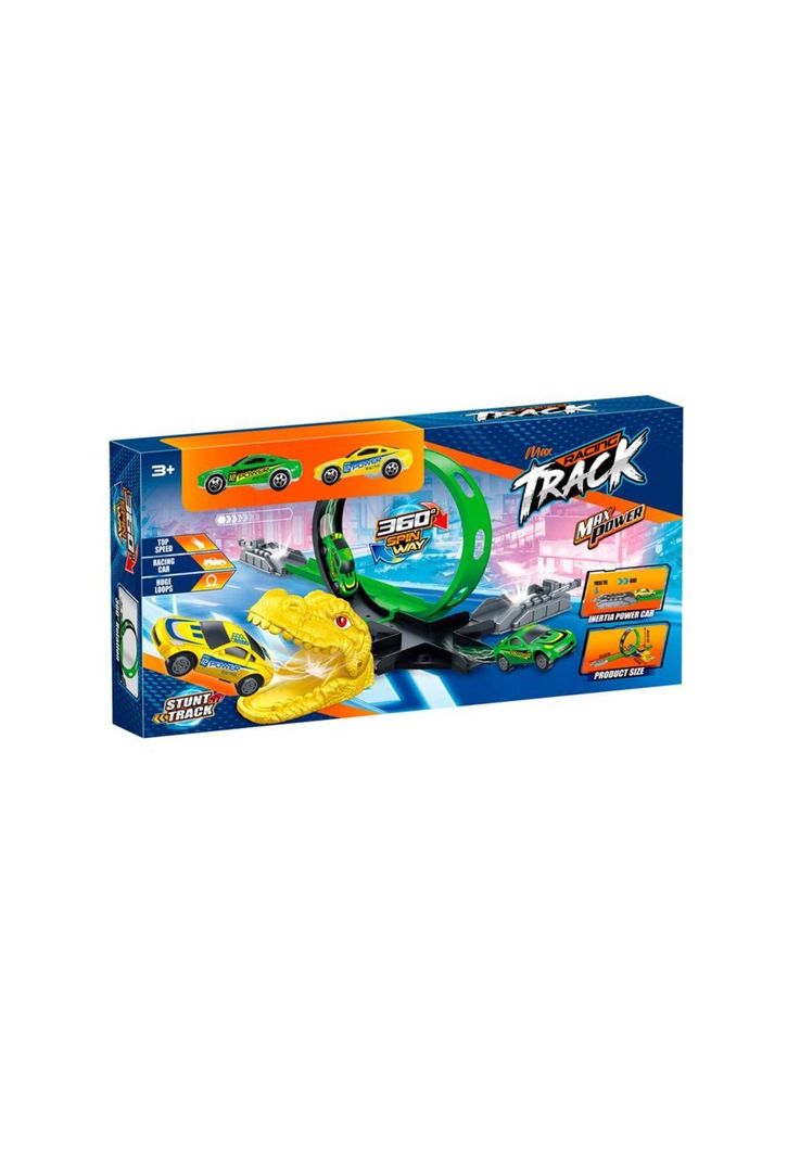 Pista de Auto Track Max Power Verde Racing Track