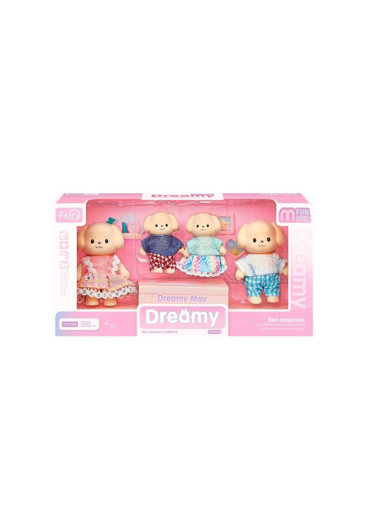 Set 4 Figuras Perros Dreamy