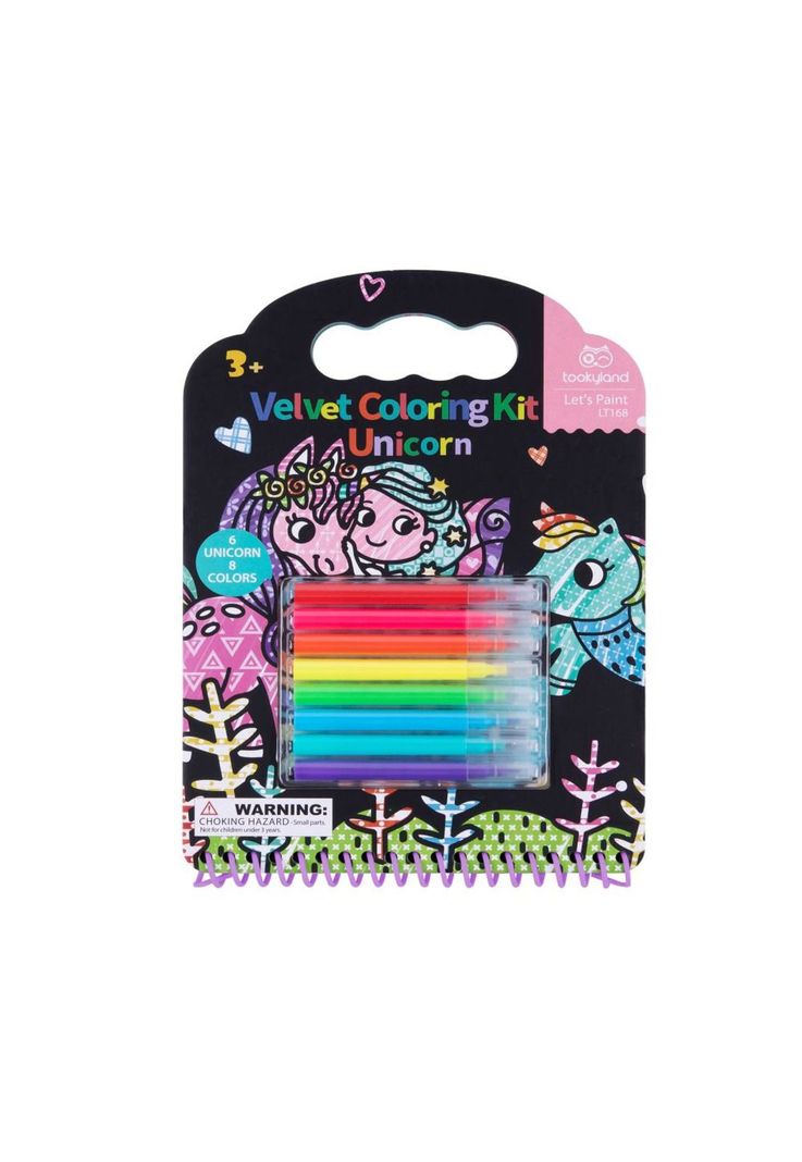 Kit para Pintar Unicornios Tooky Toy Celeste 3 Anos