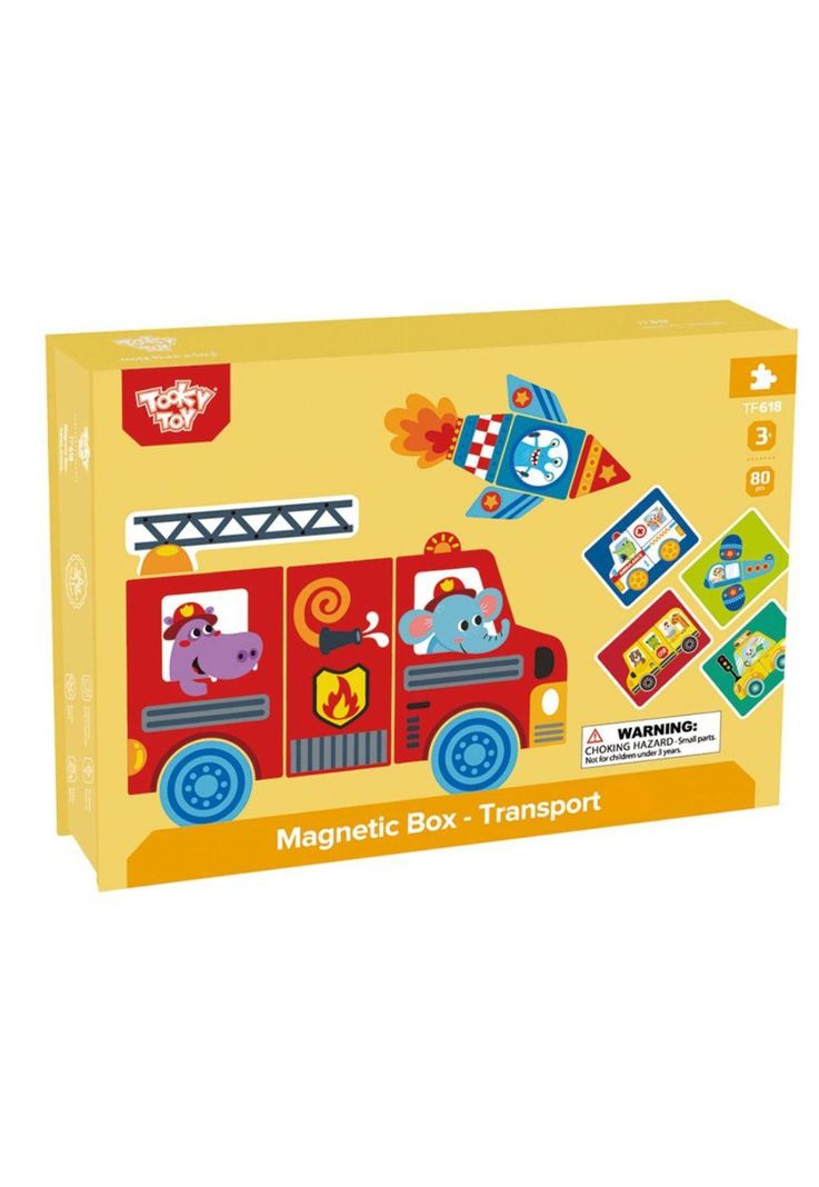 Caja Magnética Transportes Tooky Toy-2
