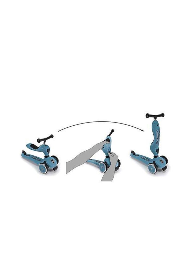 Scooter 2 En 1 Highwaykick 1 Acero Scoot and Ride-3