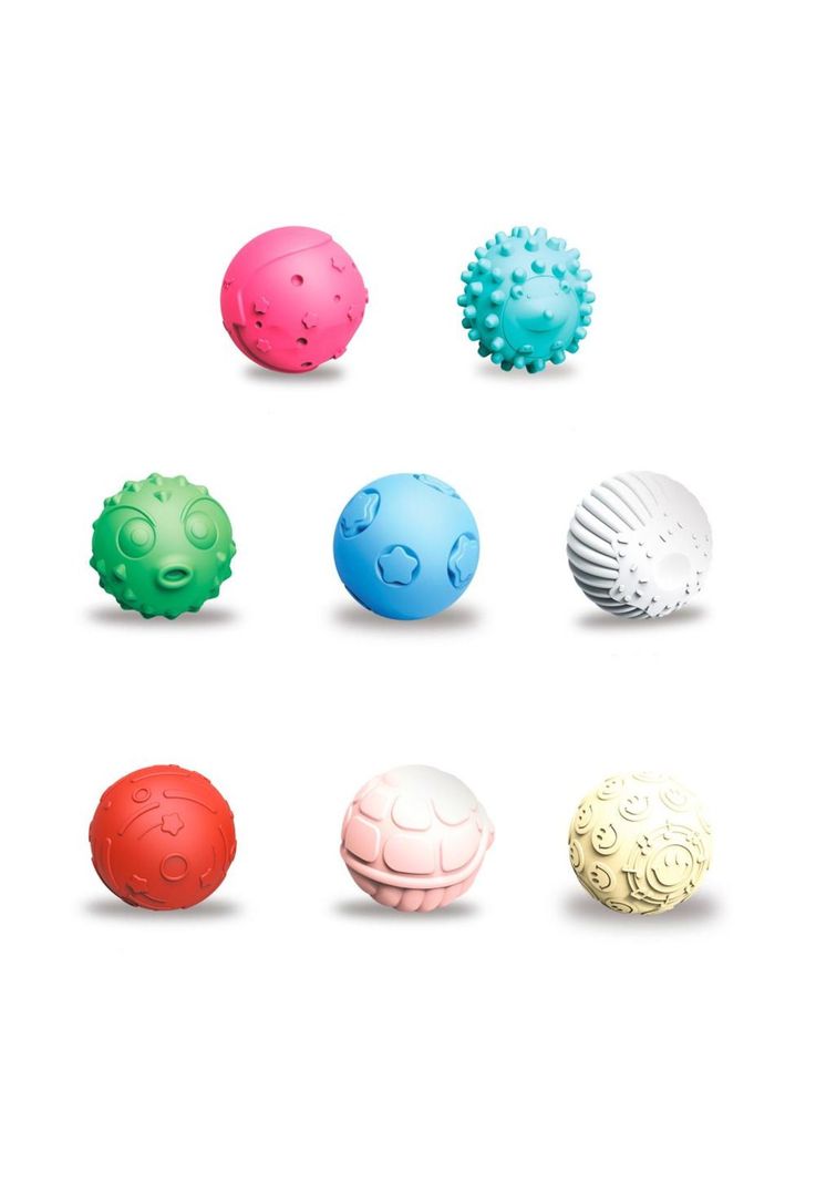 Pelotas Sensoriales Pastel 8 Piezas-1