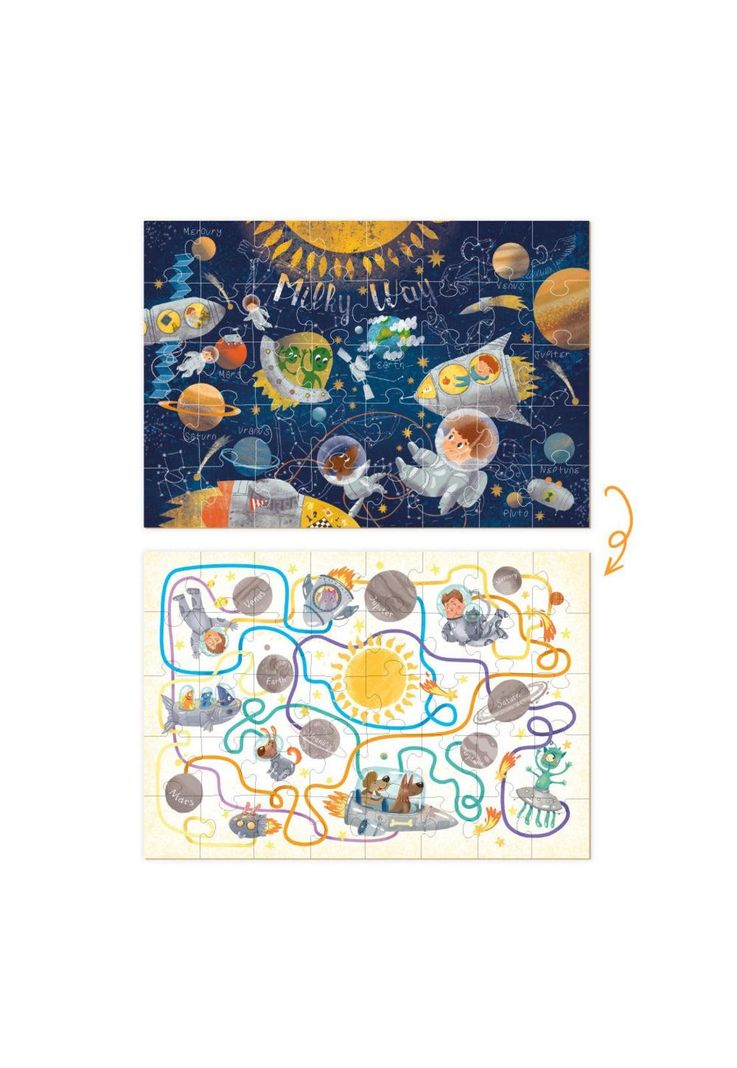 Juego y Puzzle Viaje al Espacio Dodo-2