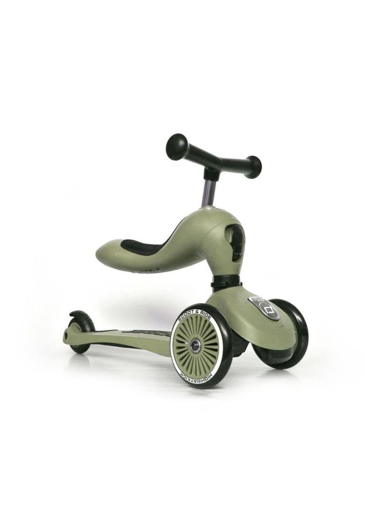 Scooter 2 en 1 Highwaykick 1 Olive Scoot and Ride-0