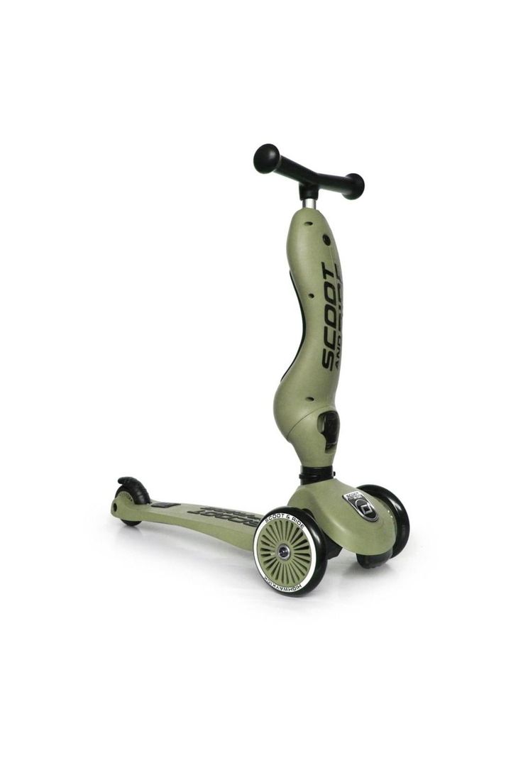 Scooter 2 en 1 Highwaykick 1 Olive Scoot and Ride-1