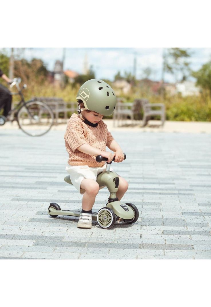 Scooter 2 en 1 Highwaykick 1 Olive Scoot and Ride-3
