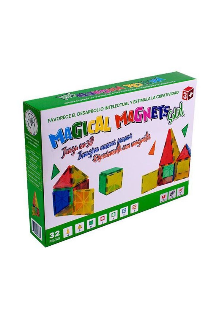 Juego Magnético Solid 32 piezas Magical Magnets-0