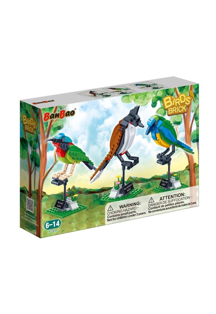 Set de Bloques Armables Pájaros Banbao-0