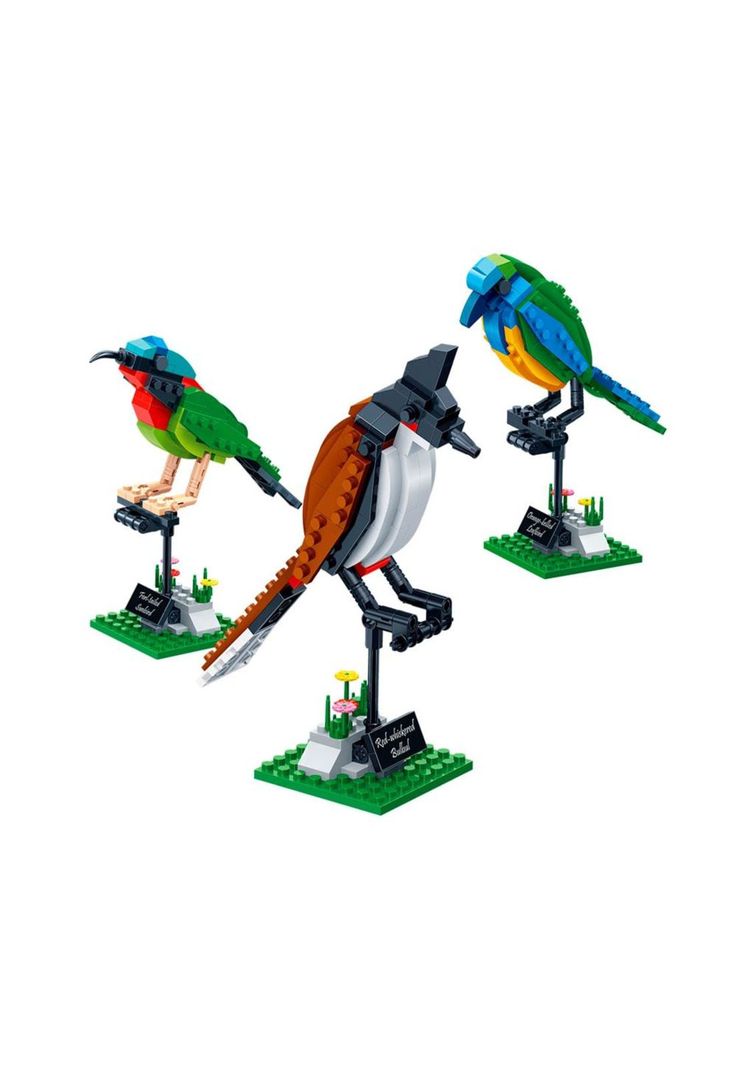 Set de Bloques Armables Pájaros Banbao-1
