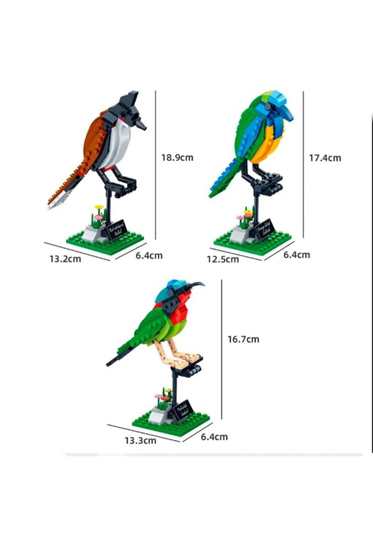 Set de Bloques Armables Pájaros Banbao-2