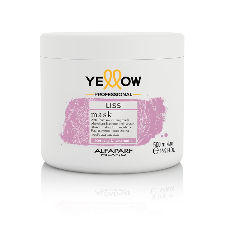 MASCARILLA  ALISADORA ANTI FRIZZ YELLOW LISS ALFAPARF 500 ML.