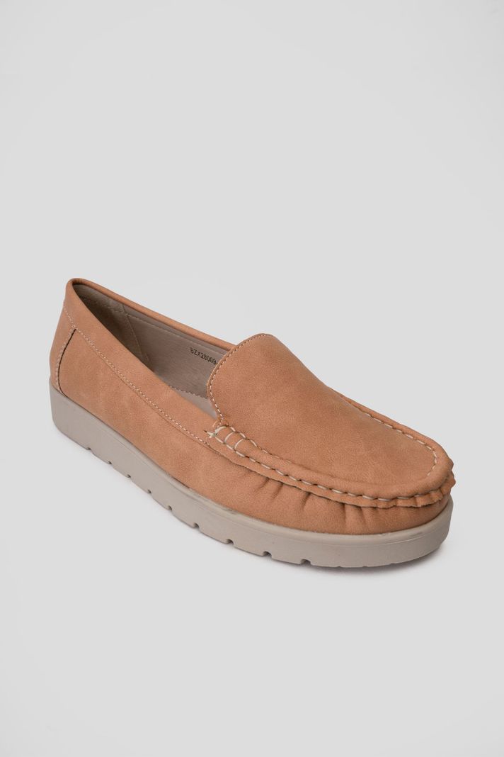 Mocasín Mujer Camel Eladia Thunder Blue-1