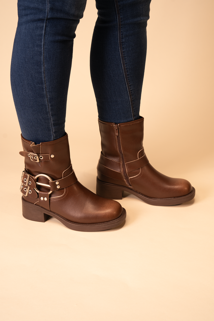 Bota Mujer Café Dahia Thunder Blue-1