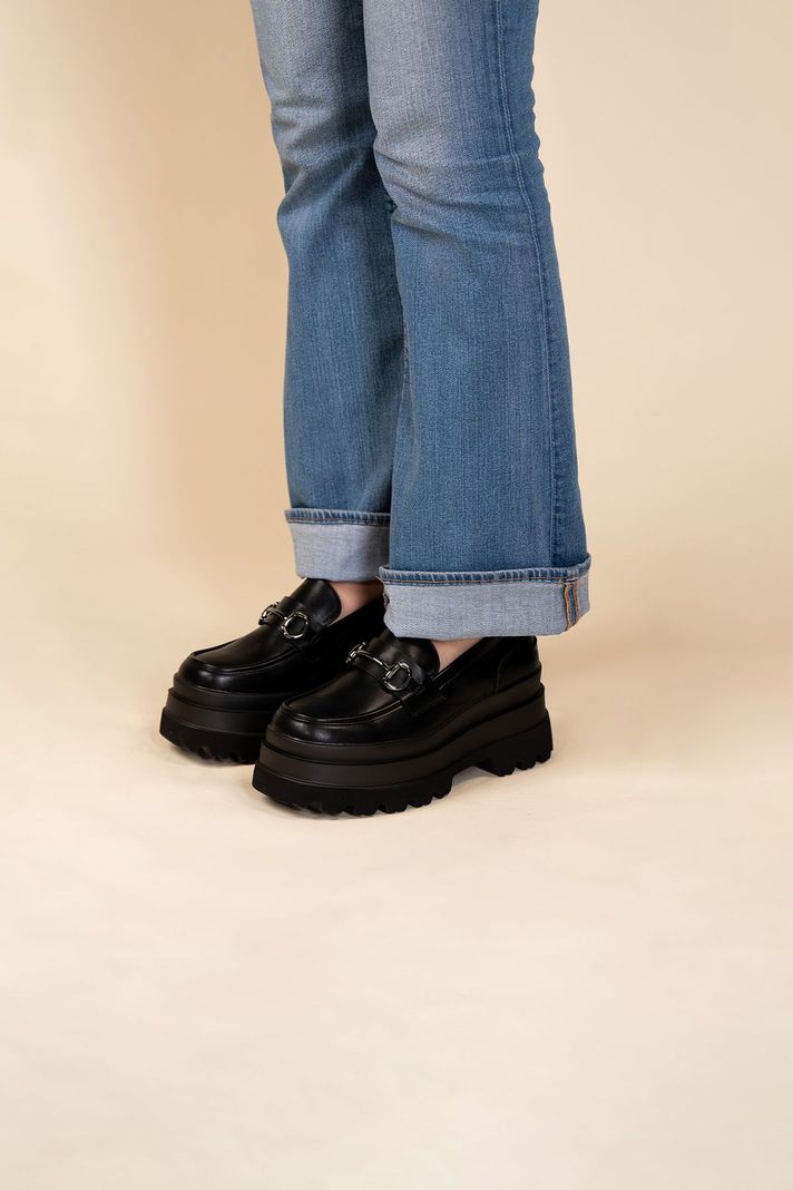 Mocasín Mujer Negro Leonie Chinitown-6