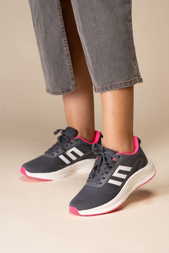 Zapatilla Mujer Gris Rosa Triale Chinitown-6