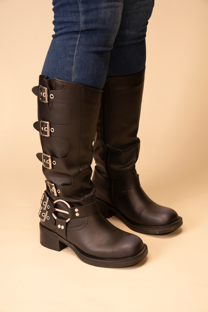 Bota Mujer Negro Farid Thunder Blue-1