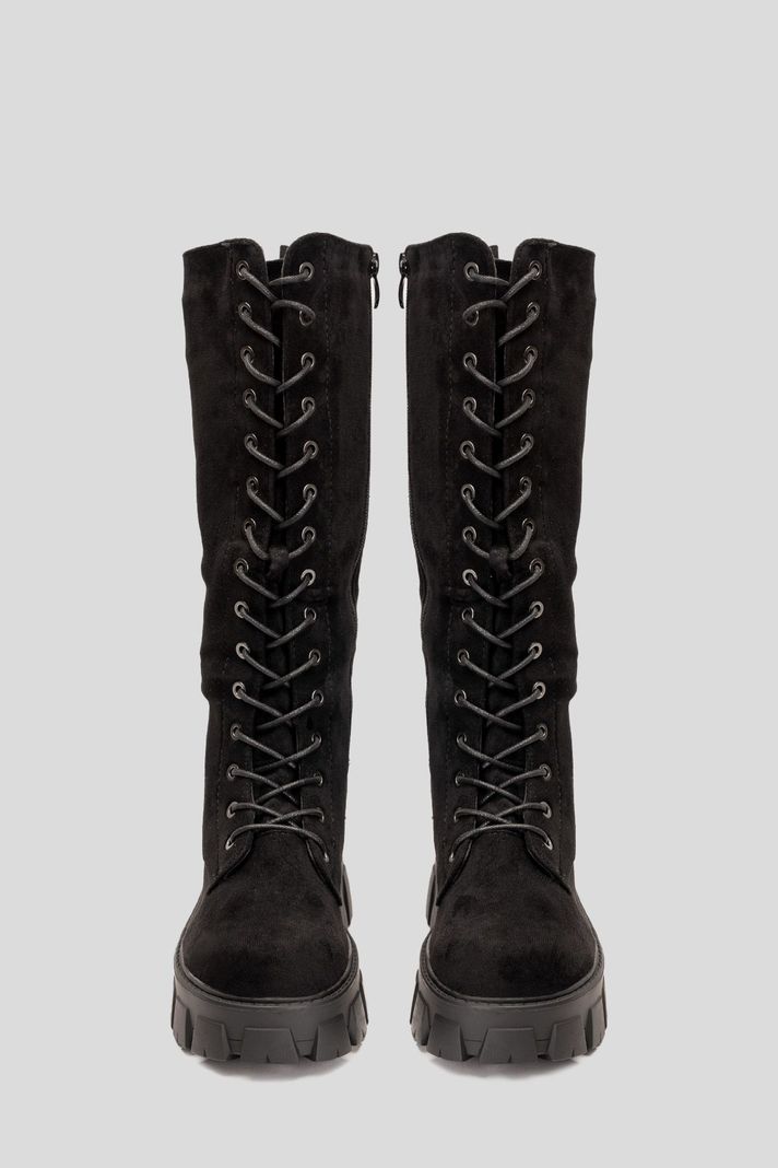 Bota Larga Mujer Negro Lagertha Chinitown-2