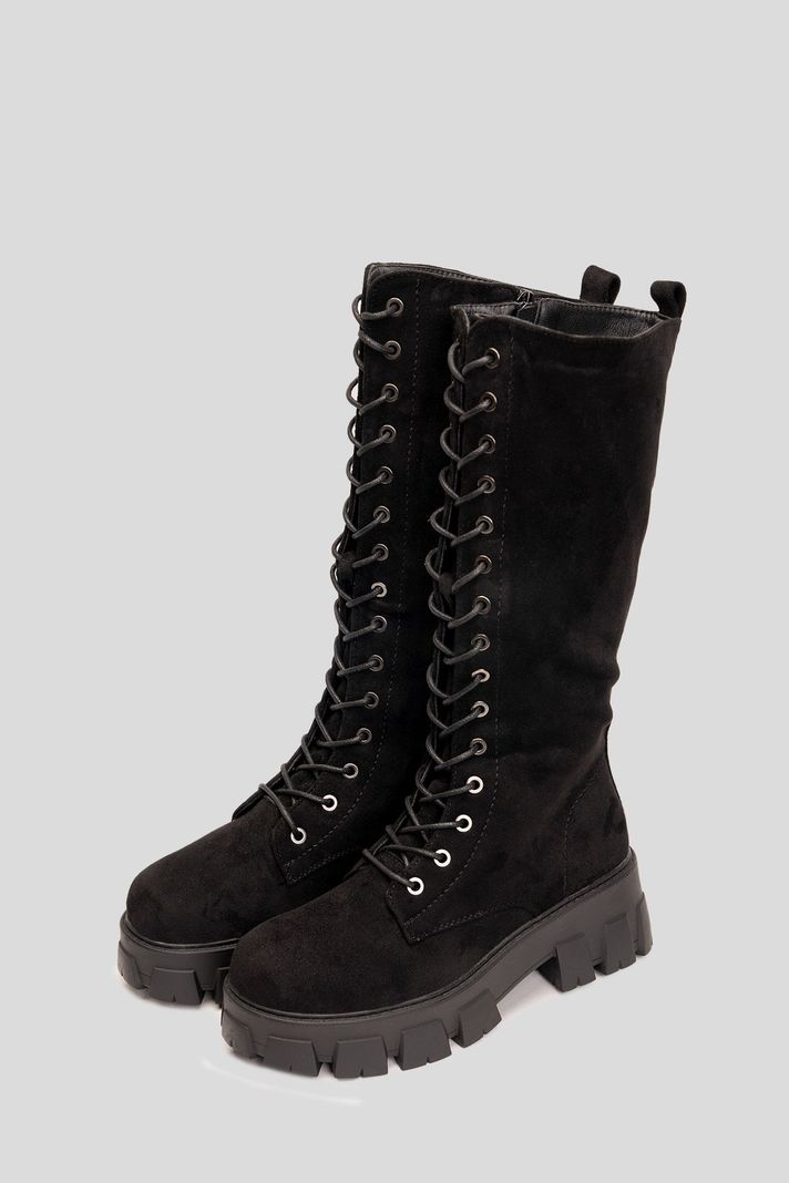 Bota Larga Mujer Negro Lagertha Chinitown-4