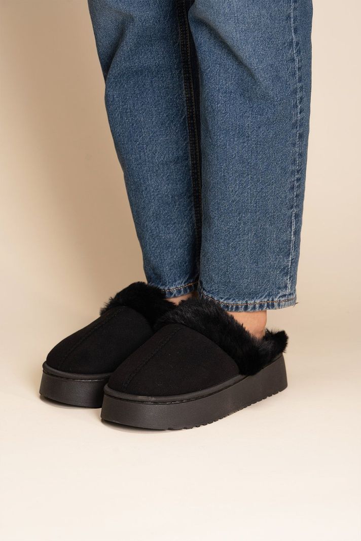 Pantufla Mujer Negro Odie Chinitown-2