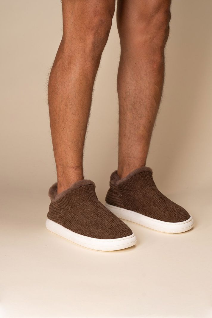 Pantufla Hombre Café Borla Chinitown-5