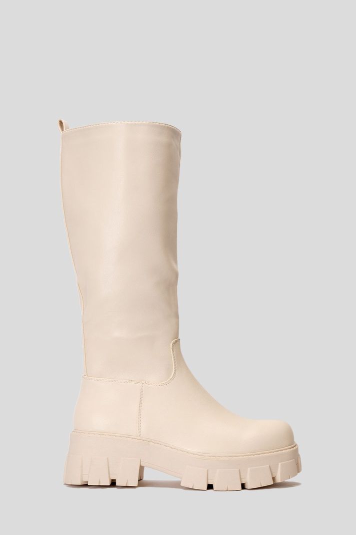 Bota Larga Mujer Blanco Siggy Chinitown-0