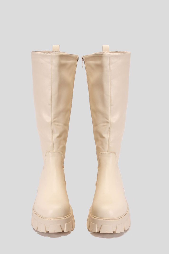 Bota Larga Mujer Blanco Siggy Chinitown-2