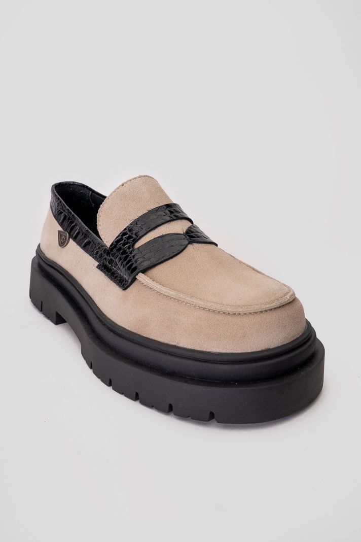 Mocasín Cuero Mármara Beige Landazuri-2
