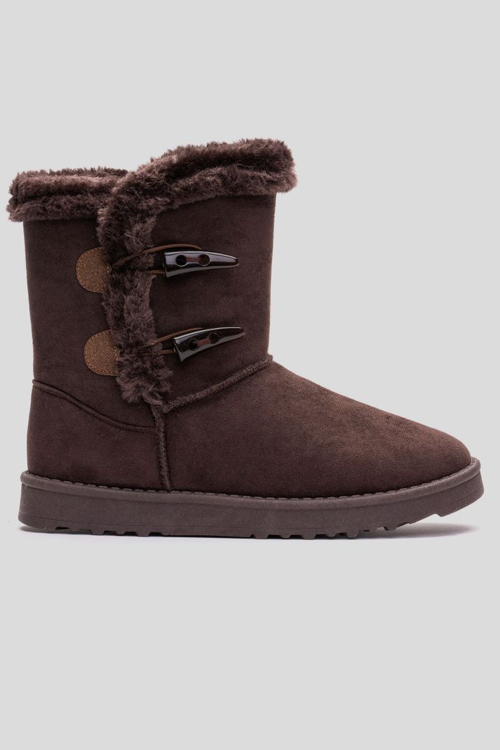Bota Mujer Café Moro Felpu Chancleta Chancleta | Paris.cl