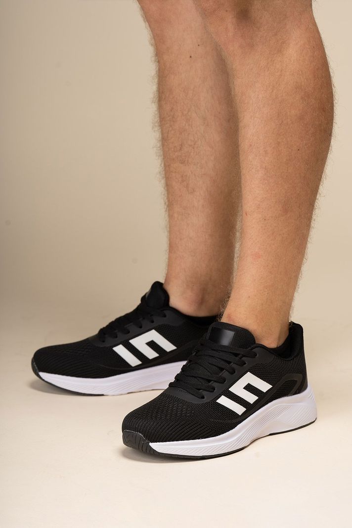 Zapatilla Hombre Blanco Negro Flowison Chinitown-6