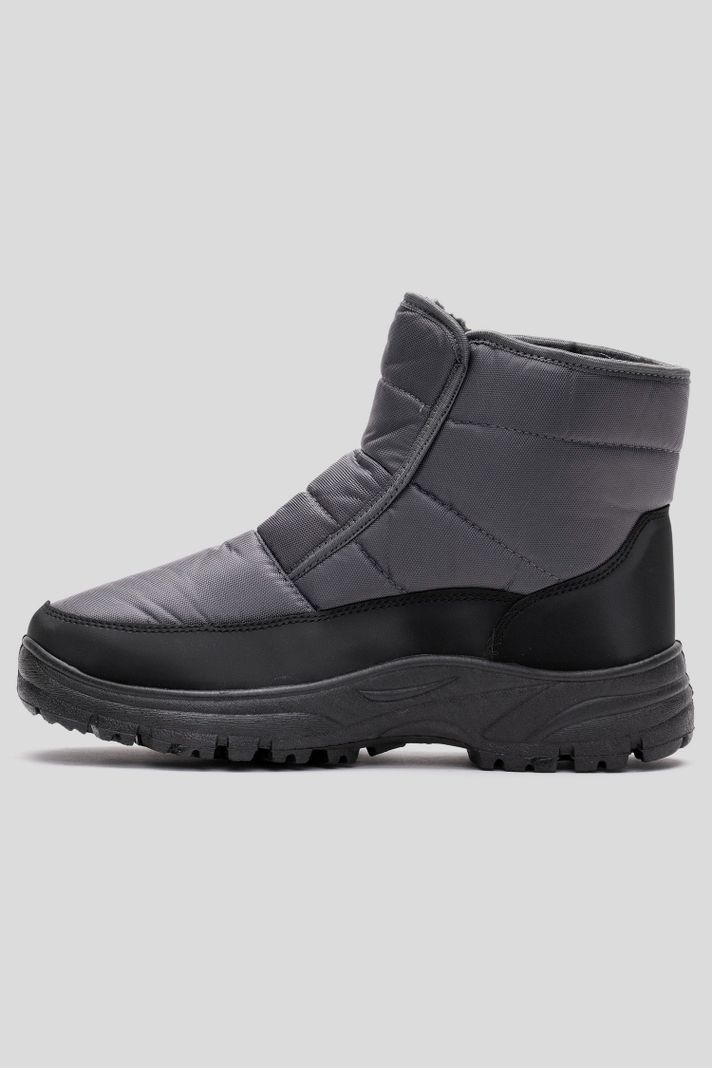 Bota Hombre Gris Invernal Chancleta-1