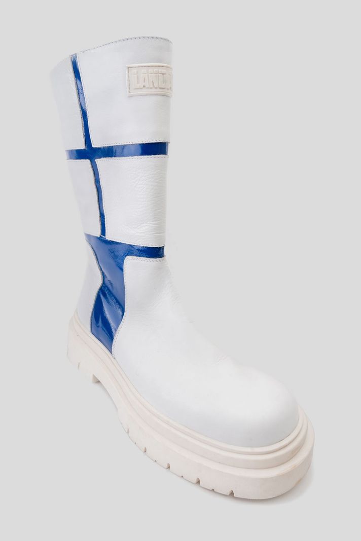 Bota Cuero Reah Blanco Azul Landazuri-2