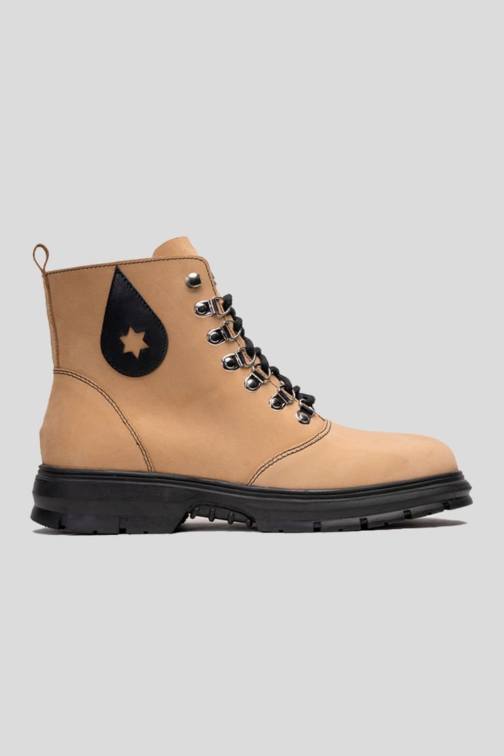 Botín Urbano Cuero Terrah Negro Camel Landazuri-4