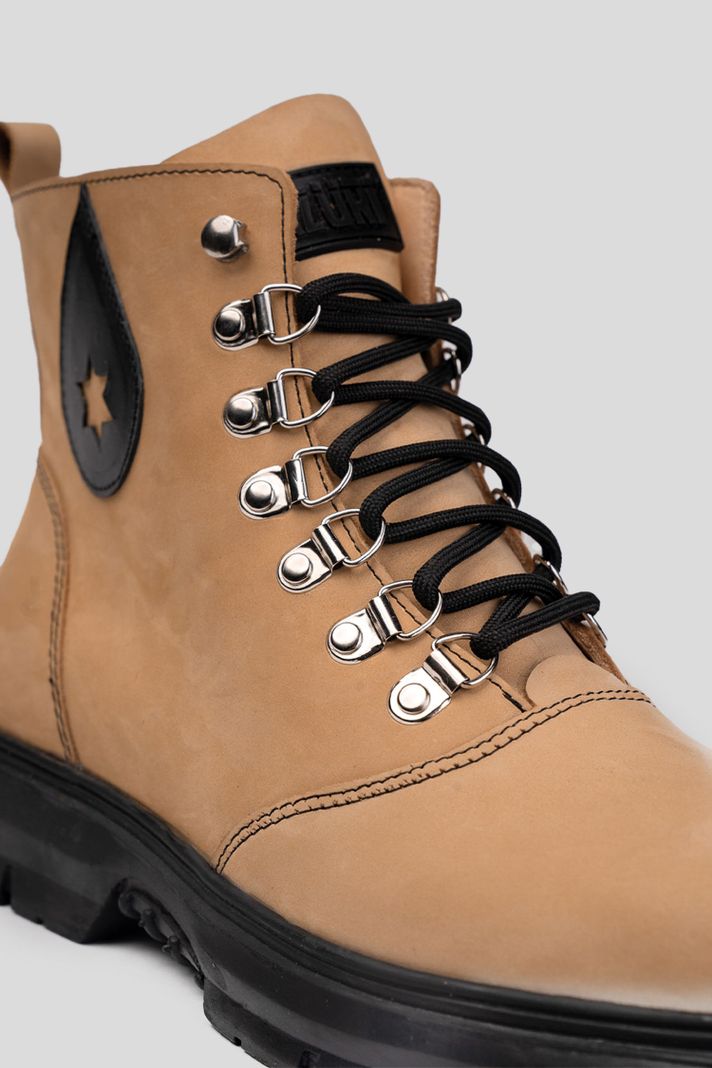 Botín Urbano Cuero Terrah Negro Camel Landazuri-7