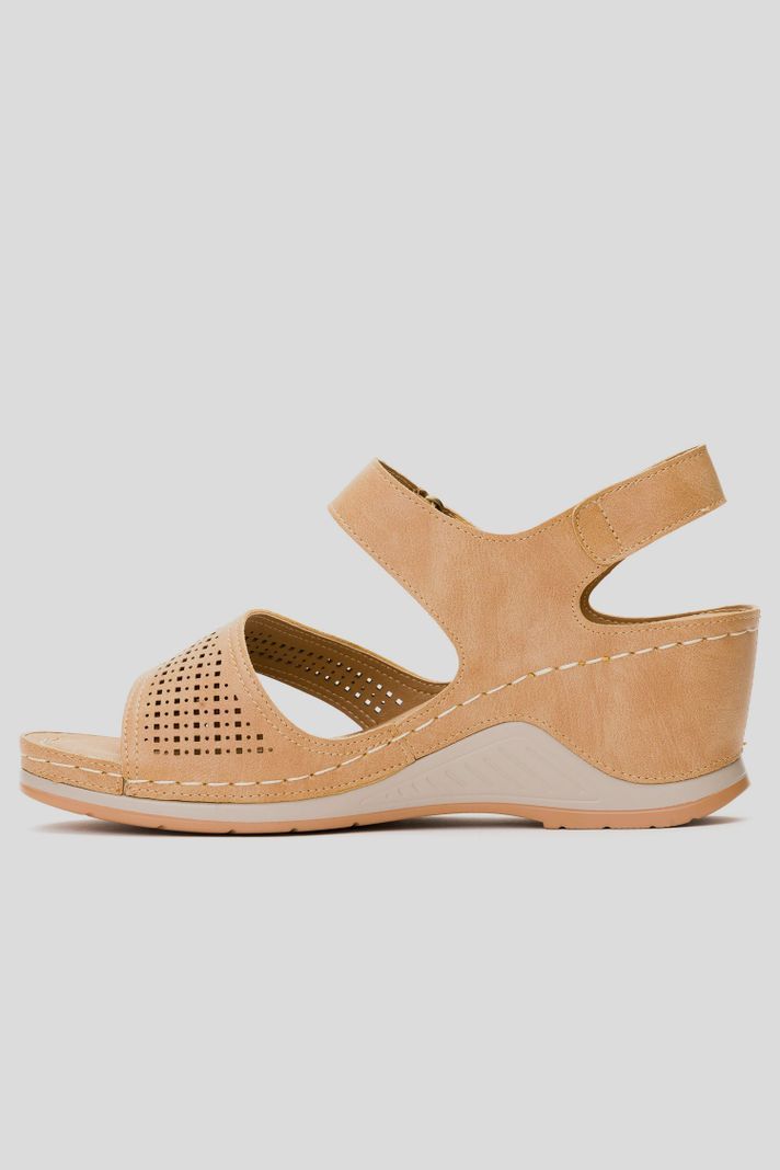Sandalia Mujer Beige Milán Chancleta-1