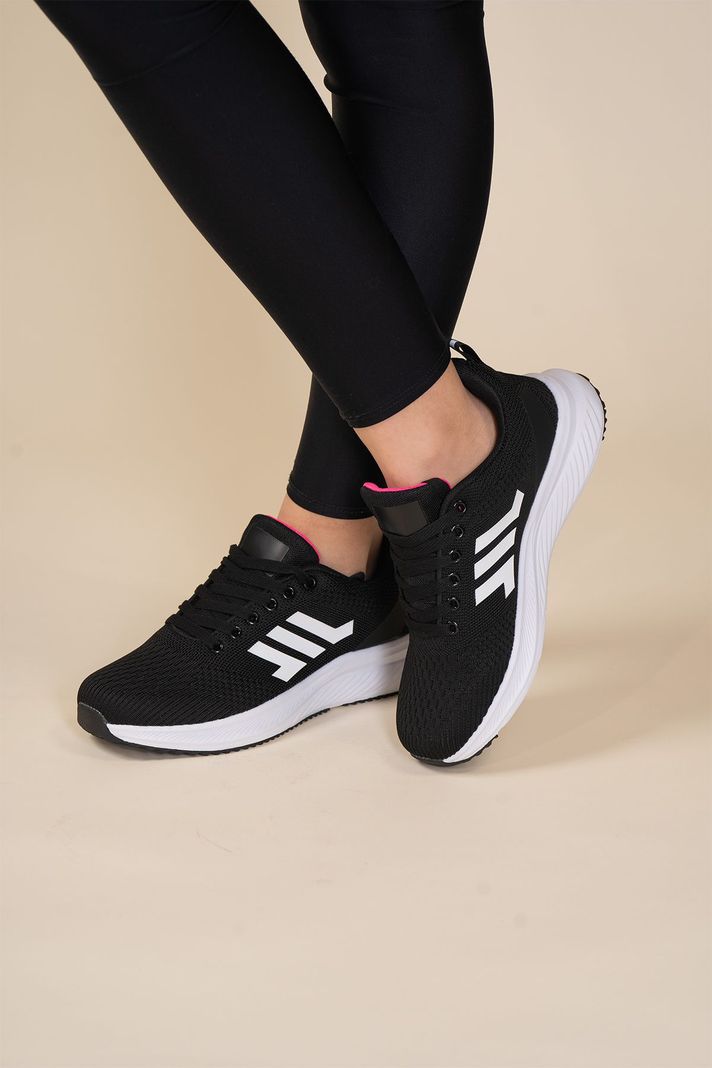 Zapatilla Mujer Blanco Negro Andrea Apóstol-6