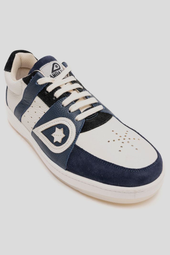 Zapatilla Cuero Unus Azul Landazuri-2