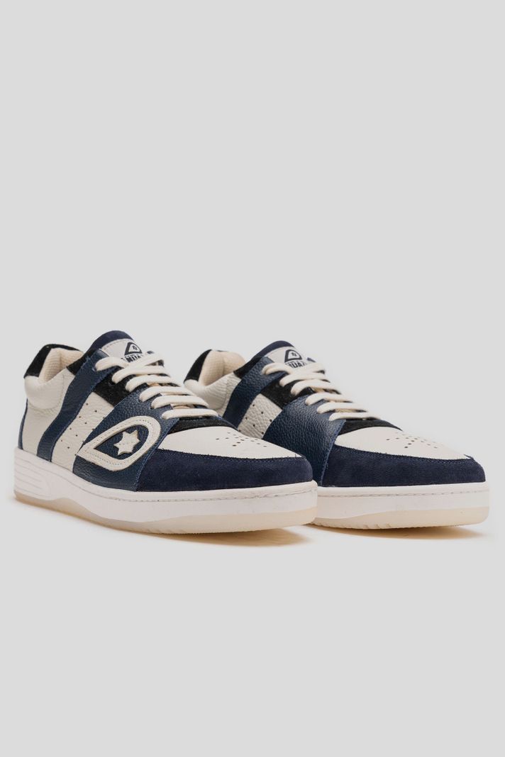 Zapatilla Cuero Unus Azul Landazuri-3