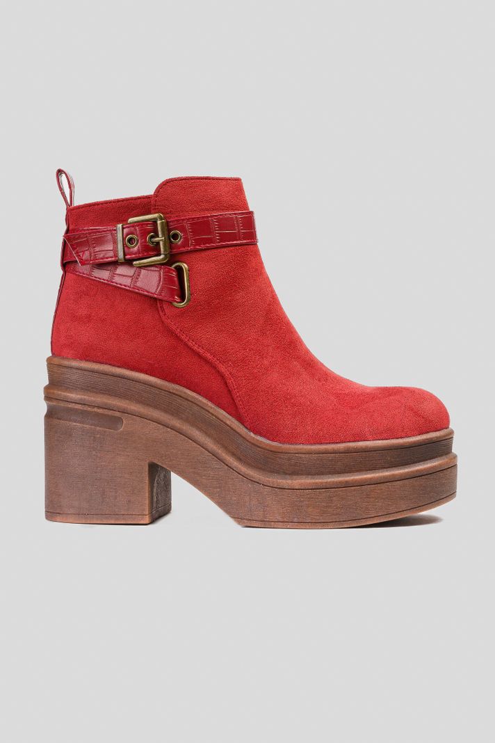 Botín Mujer Rojo Nessa Boteli